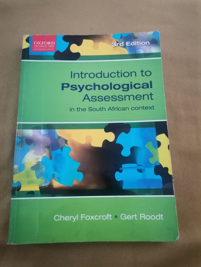 Introduction to psychological assessment in the South African context 3rd edition