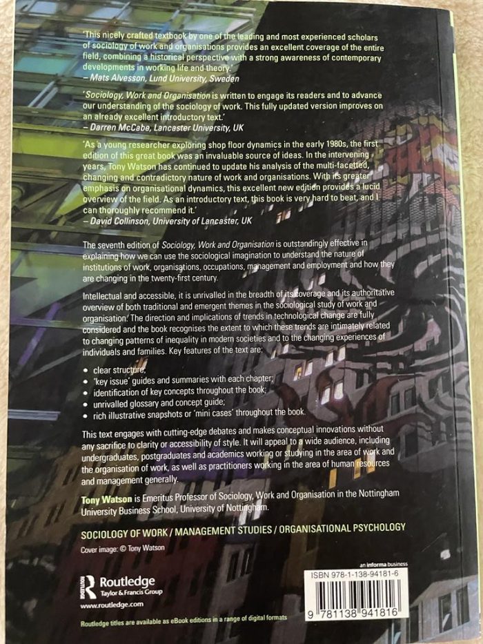 Sociology, Work and Organisation Seventh Edition - Image 2