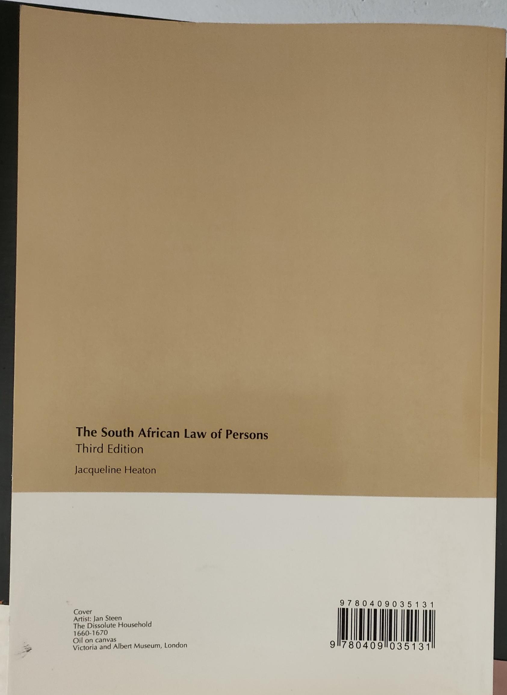 IMG_20240924_114549 The South African Law of Persons Third Edition - Image 2