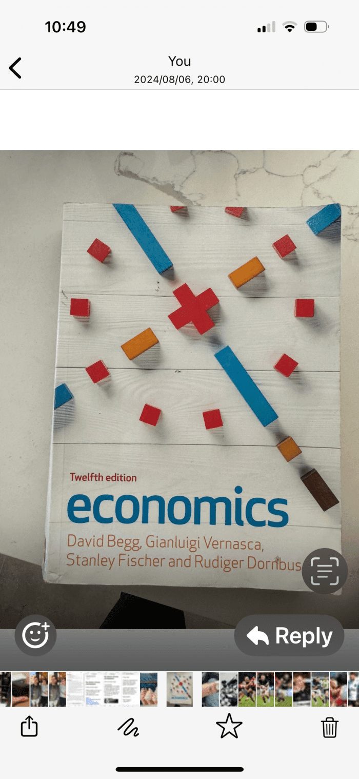economics. Twelfth edition. David Begg, Gianluigi Vernasca, Stanley Fischer and Rudiger Dornbus