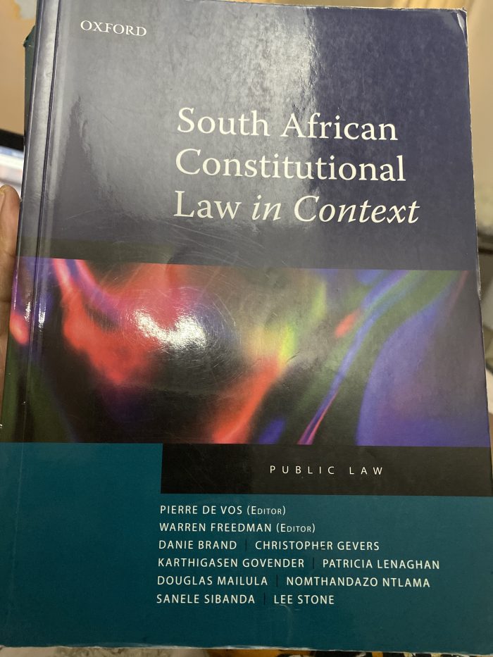 South African Constitutional Law In Context
