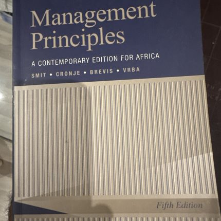 Management principles A contemporary editi on for Africa 5th edition