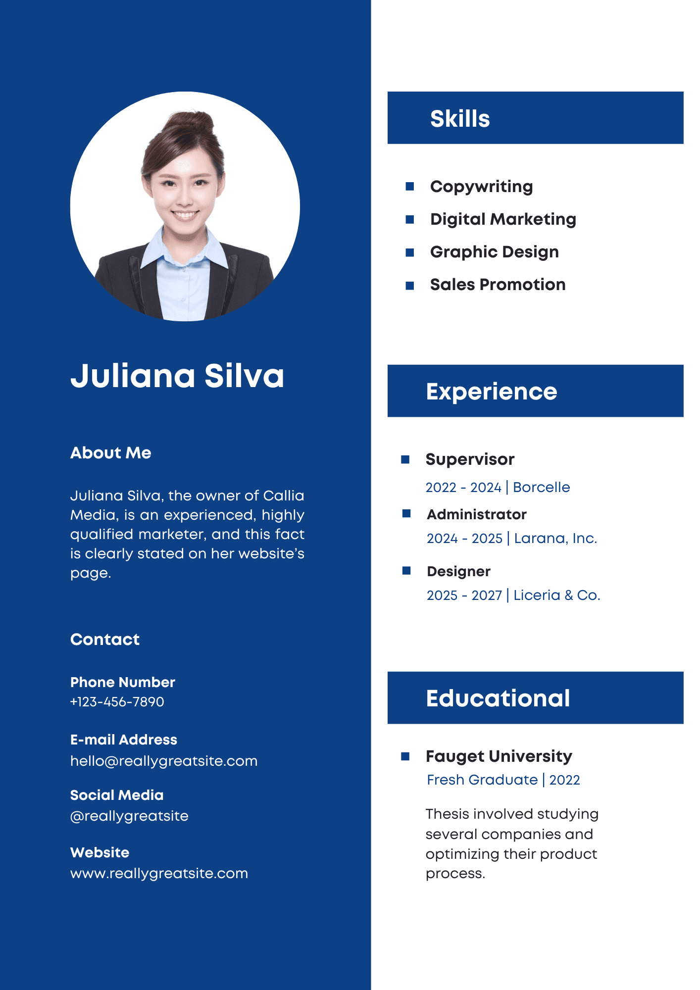 Blue Bold Modern Minimalist Resume.pdf Blue Bold Modern CV Template