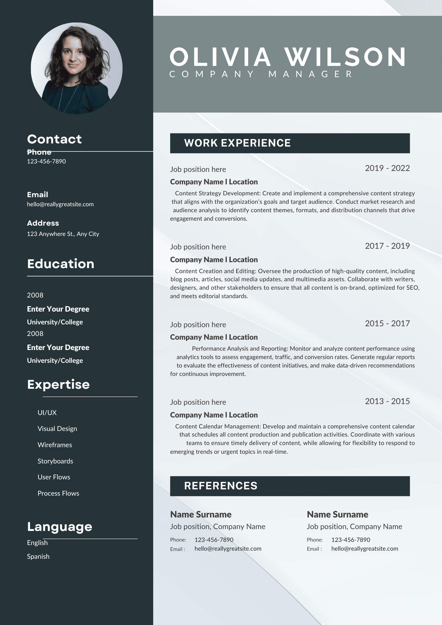 Grey Simple Professional Resume.pdf Grey Simple CV Template