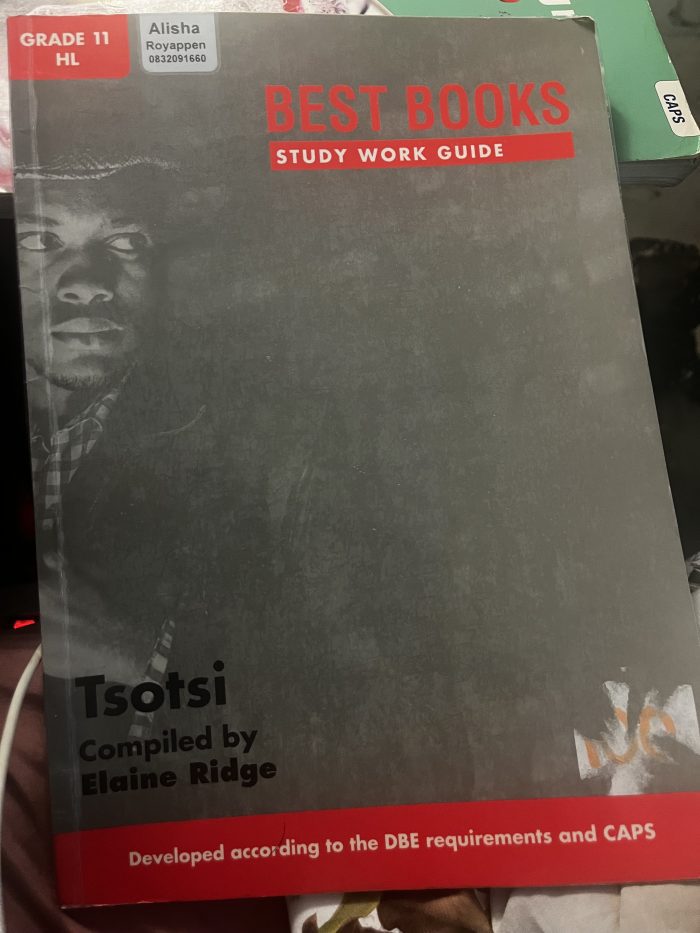 Study Work Guide: Tsotsi Grade 11 Home Language