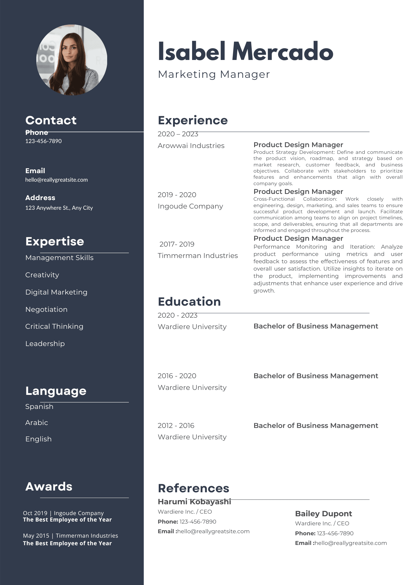 Minimalist CV Resume.pdf Minimalist CV Template