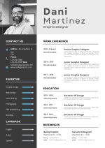 Modern Minimalist CV Resume Template