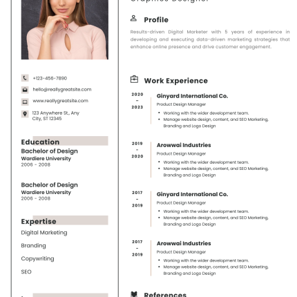Simple Professional CV Template