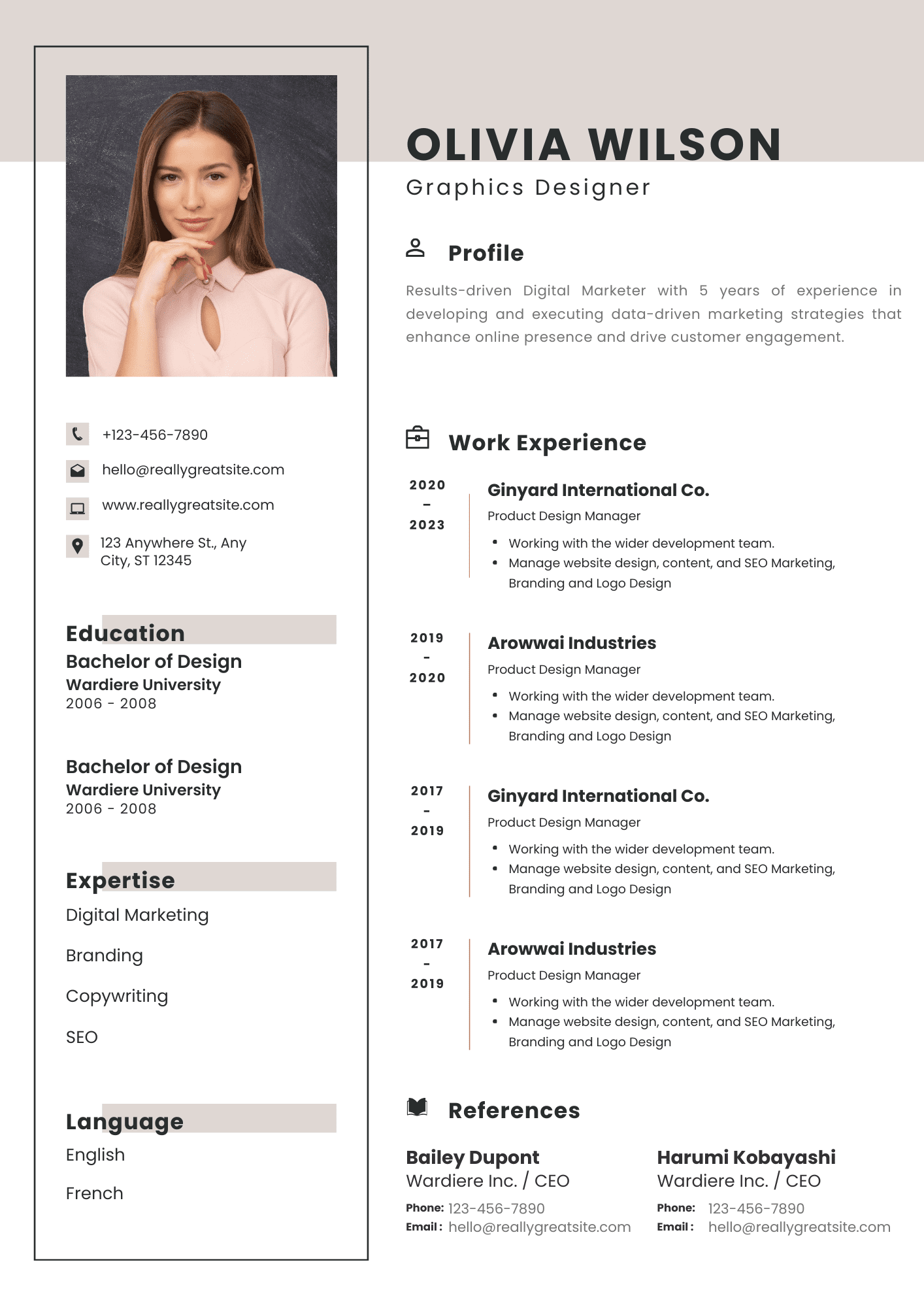Simple Professional CV Resume.pdf Simple Professional CV Template