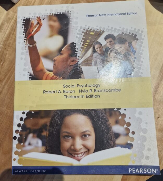 cropped-20260215_103838.jpg Social Psychology - Robert A Baron and Nyla R Branscombe (13th edition) - Image 1