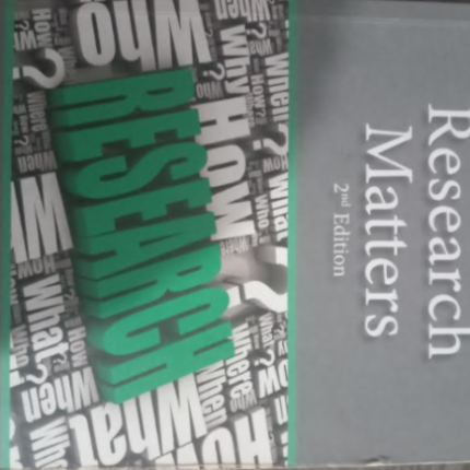 Research Matters 2nd Edition