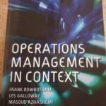 Operarions management in context
