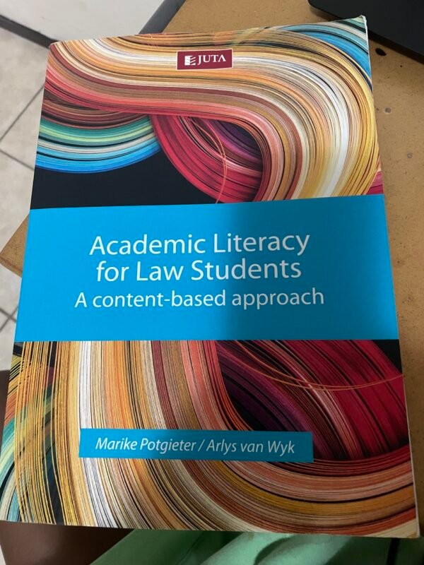 Academic literacy for law students a content -based approach Textbook