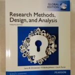 Research Methods, Design, and Analysis 12th Edition Pearson
