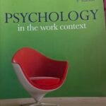 PSYCHOLOGY in the work context 5th edition