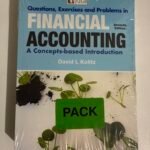 Financial Accounting A Concepts-based Introduction Pack Textbook
