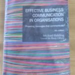 Effective Business Communication In Organisations Textbook