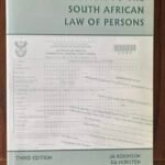 Introduction to the South African Law of Persons Textbook