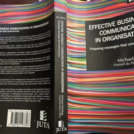 Effective Business Communication in Organisations Textbook