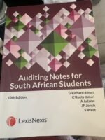 Auditing Notes For South African Students Textbook