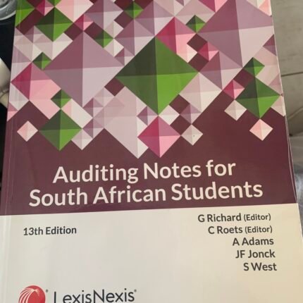 Auditing Notes For South African Students Textbook