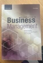 Introduction to business management Textbook